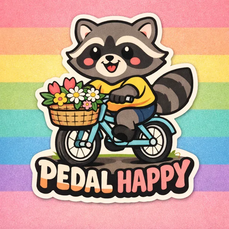 Retro Cute Animal Sticker Slogans Packs