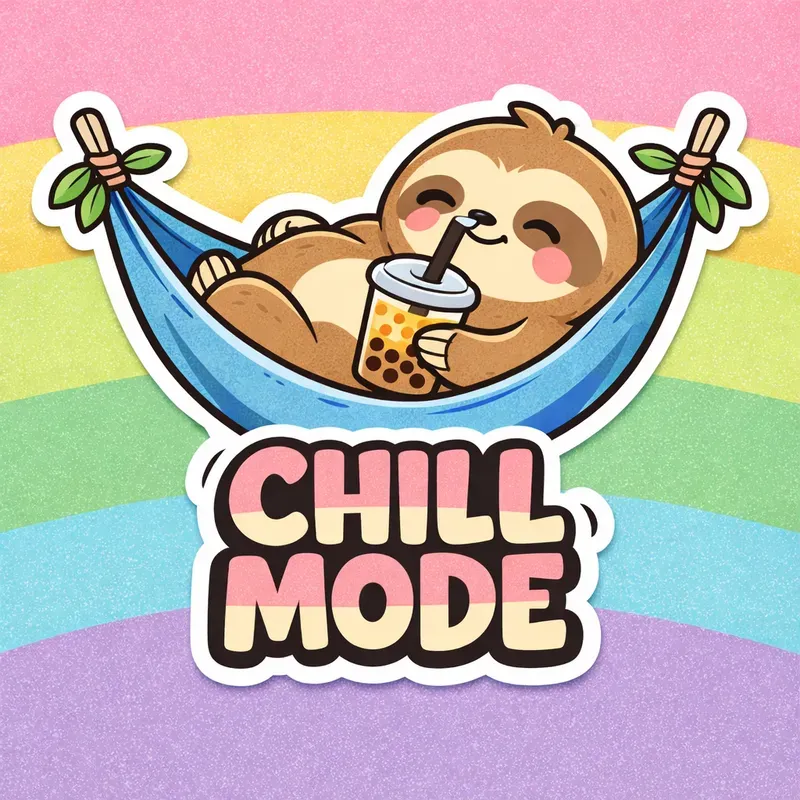 Retro Cute Animal Sticker Slogans Packs