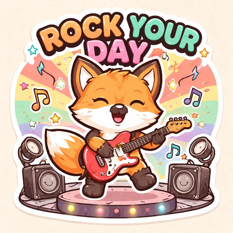 Retro Cute Animal Sticker Slogans Packs