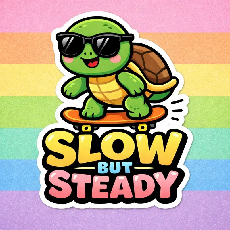 Retro Cute Animal Sticker Slogans Packs