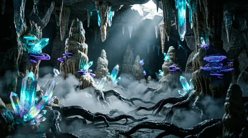 Glowing Shadow Moody Fantasy Concept Art