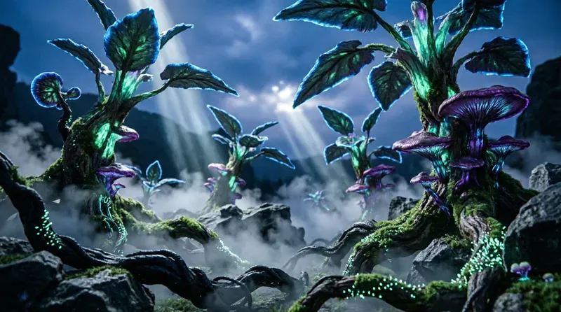 Glowing Shadow Moody Fantasy Concept Art