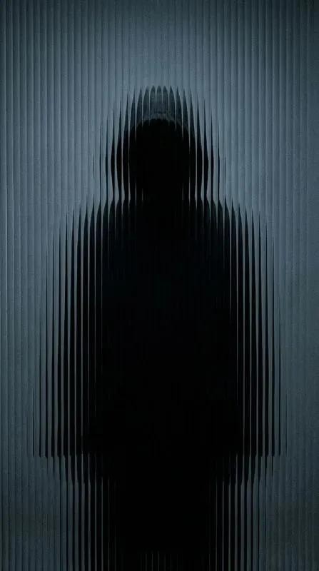 Dark Fluted Glass Silhouettes