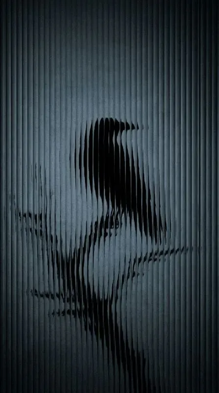 Dark Fluted Glass Silhouettes