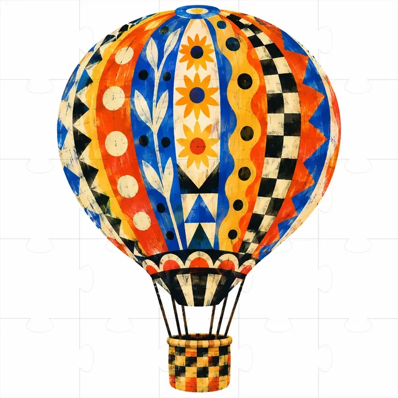 Colorful Primitive Folk Art