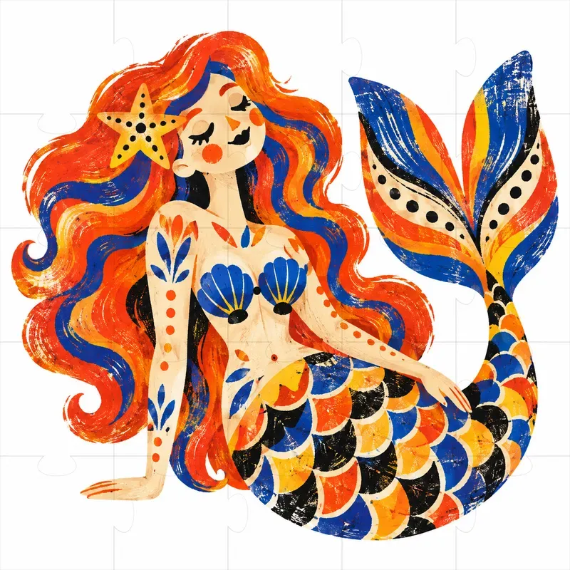Colorful Primitive Folk Art
