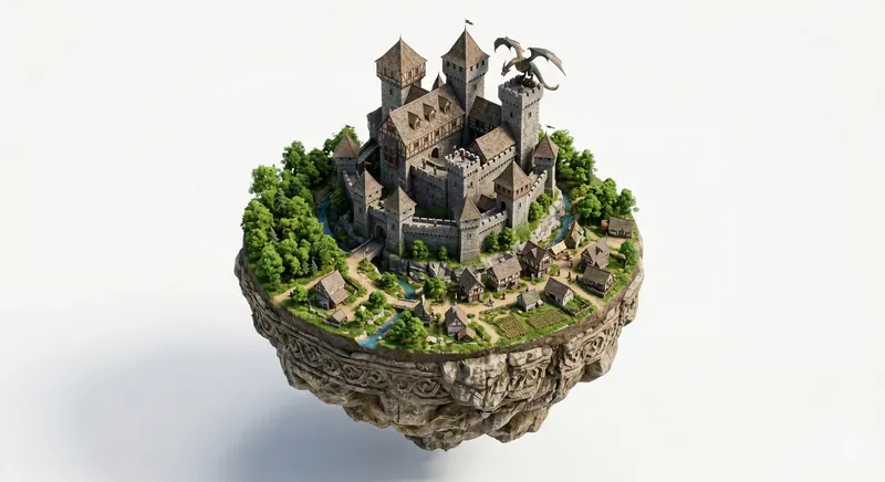 3D Isometric Miniature Dioramas