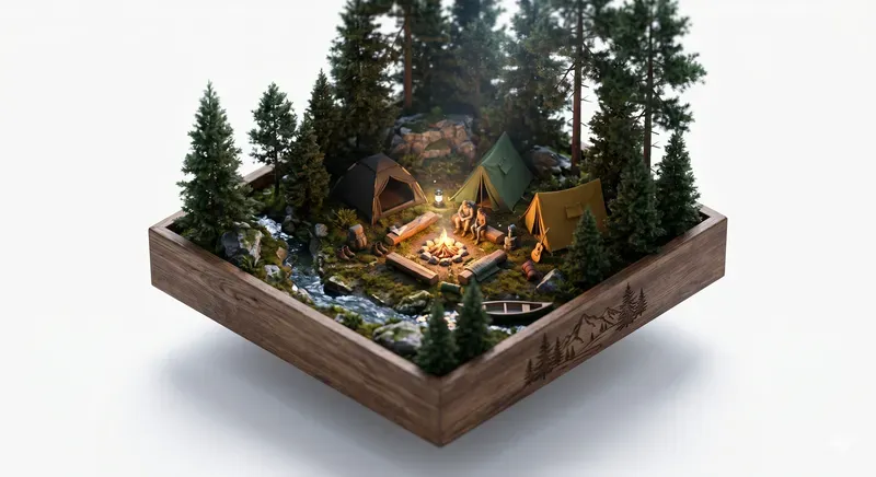 3D Isometric Miniature Dioramas