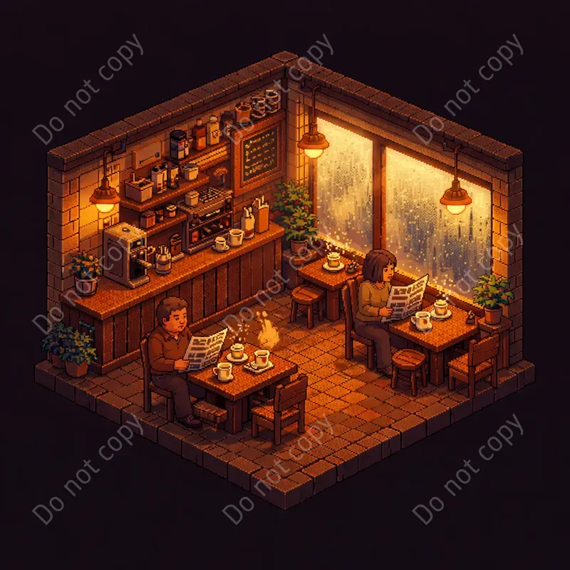 Cozy Pixel Art Dioramas Any Settings