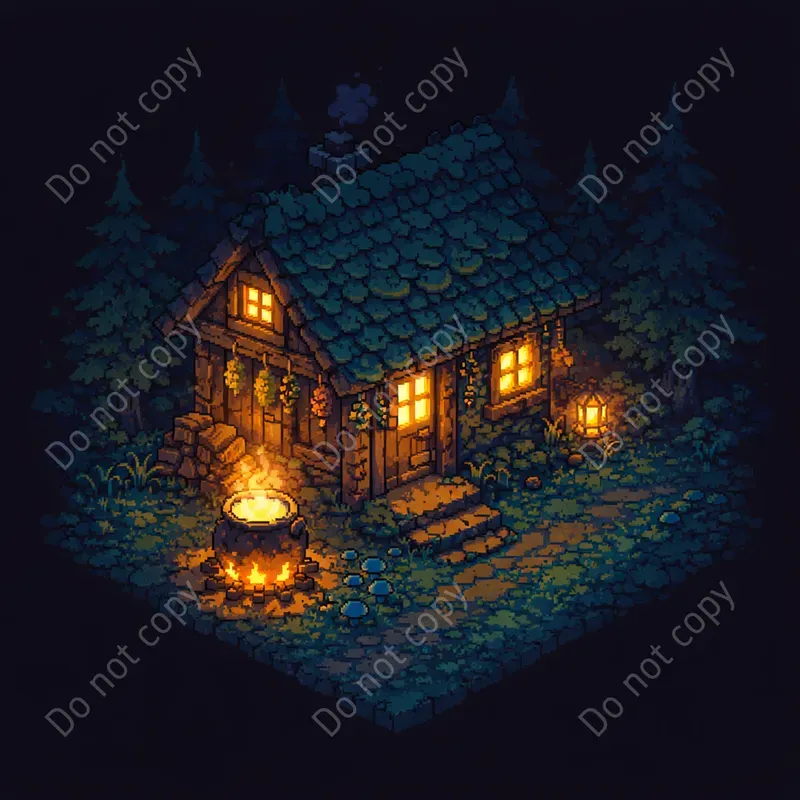 Cozy Pixel Art Dioramas Any Settings