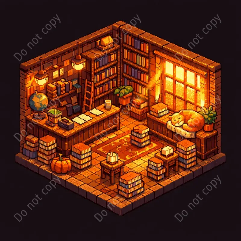 Cozy Pixel Art Dioramas Any Settings