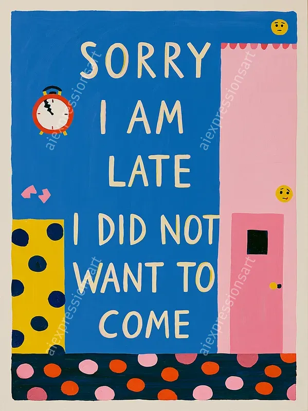 Funny Quote Text Focused Poster Art