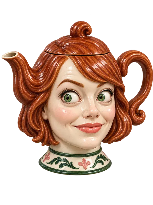 Celebrity Caricature 3D Ceramic Teapots