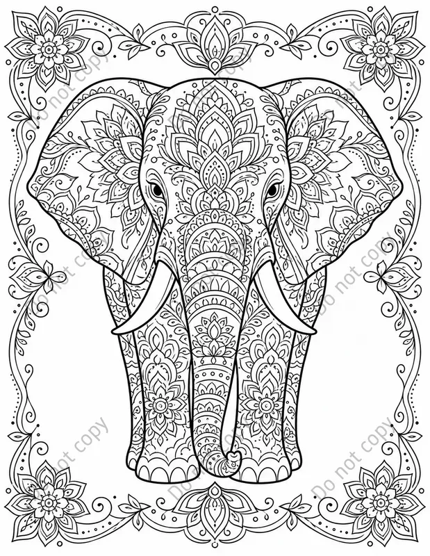 Animal Mandala Coloring Pages