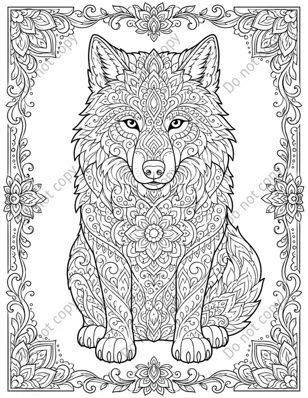 Animal Mandala Coloring Pages