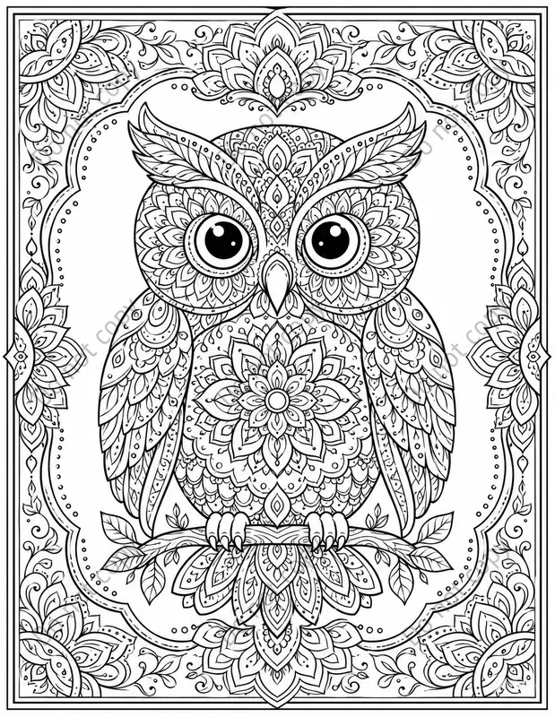 Animal Mandala Coloring Pages