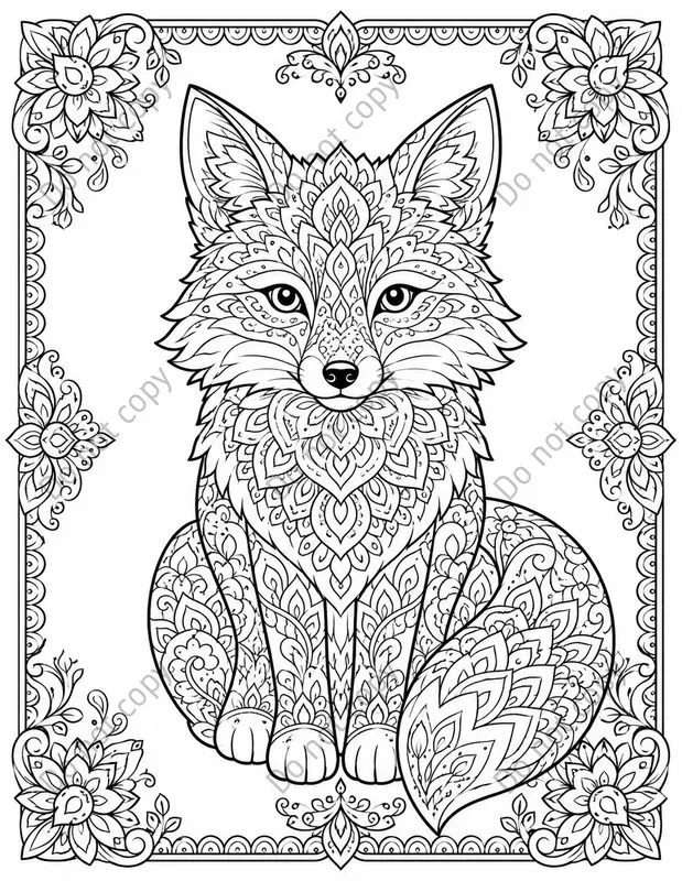 Animal Mandala Coloring Pages
