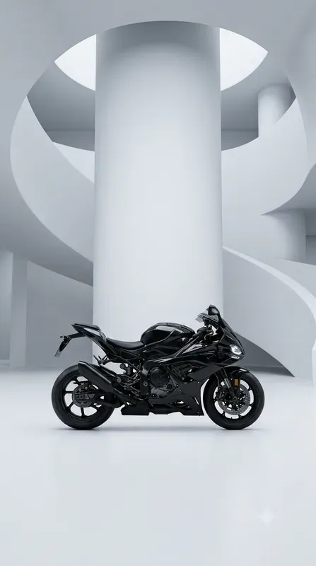 White Cylinder Motorcycle Stages