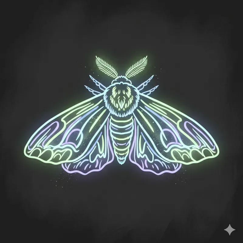 Neon Insect Illustration Systems