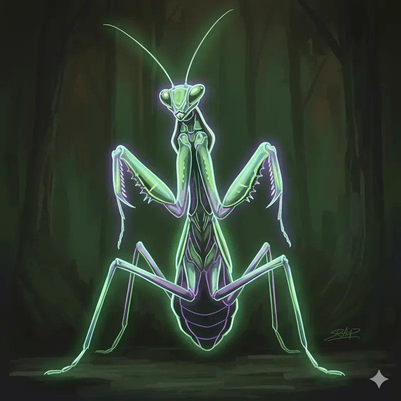 Neon Insect Illustration Systems