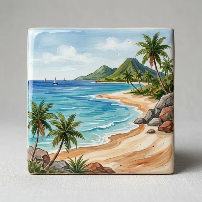 Handpainted Ceramic Tile Artworks