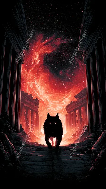Dark Mythological Underworlds Art