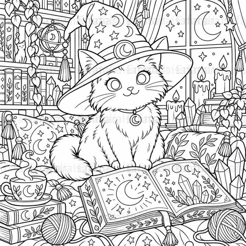 Cute Halloween Coloring Pages Generator