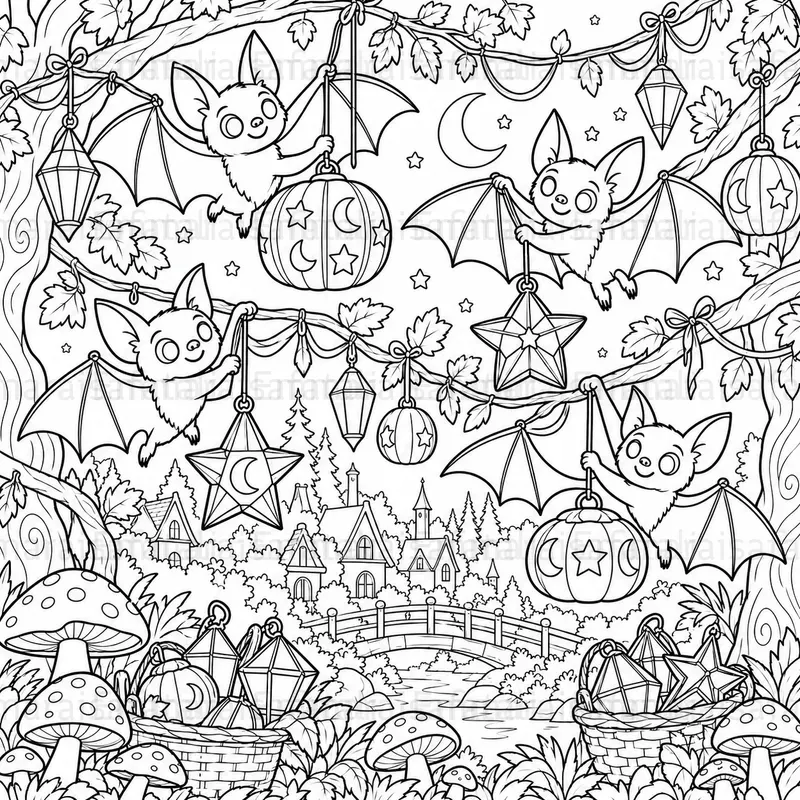 Cute Halloween Coloring Pages Generator