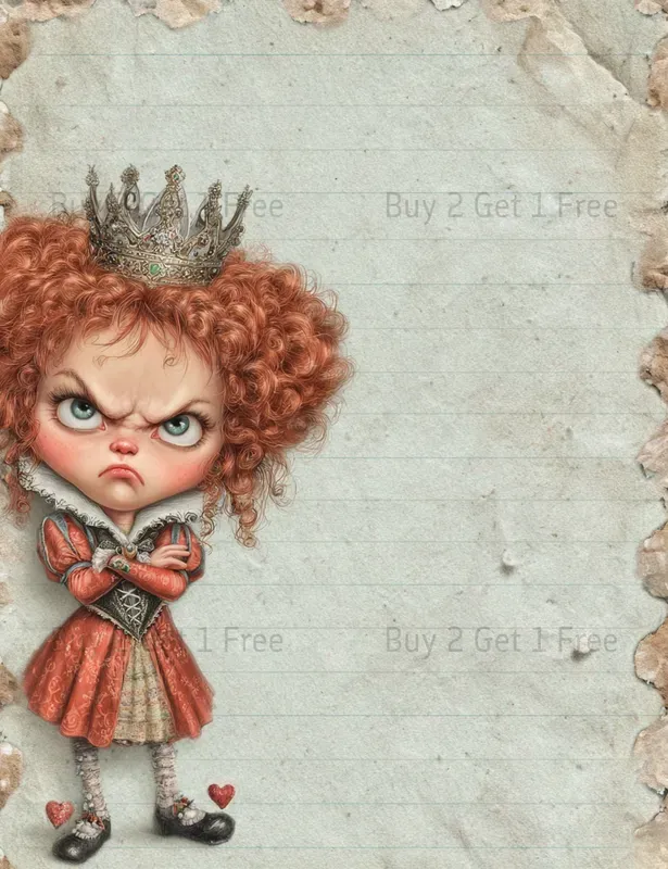 Alice In Medieval World Plain Papers