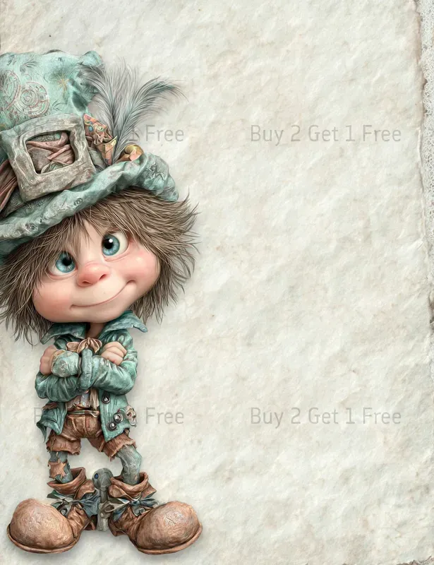 Alice In Medieval World Plain Papers