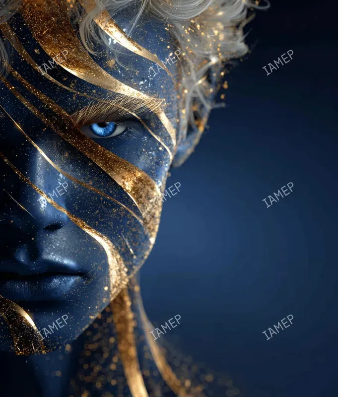 Free Gilded Cosmic Hyperreal Portraits