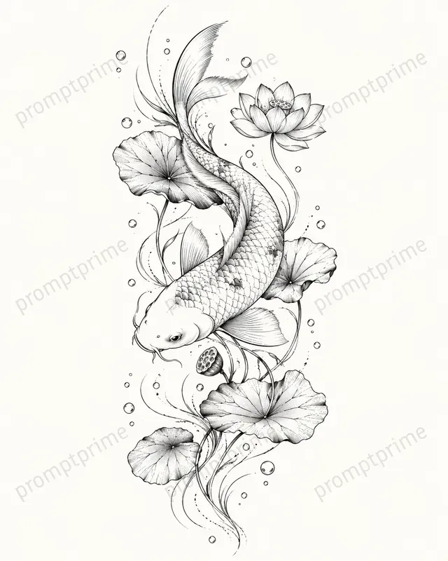 Fine Line Tattoo Concept Generator