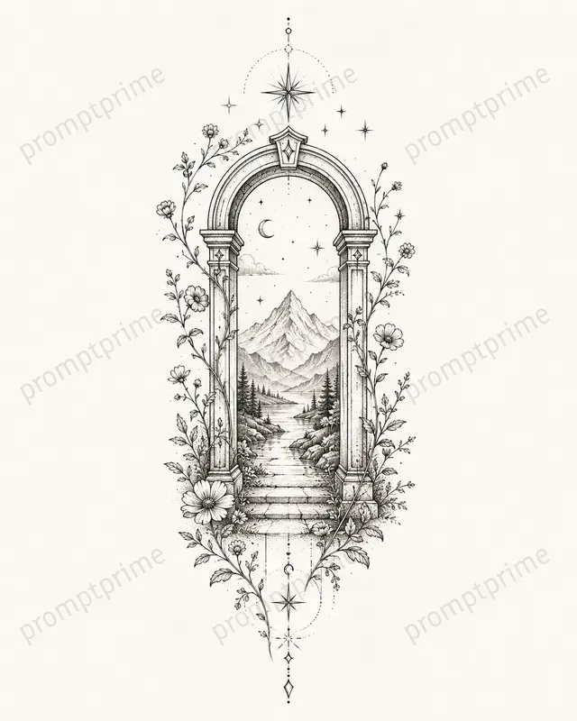 Fine Line Tattoo Concept Generator