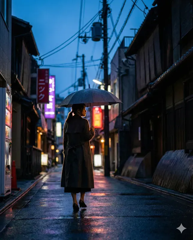 Cinematic Twilight Blue Hour Candids