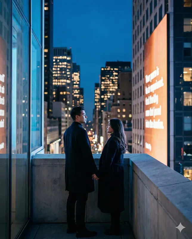 Cinematic Twilight Blue Hour Candids