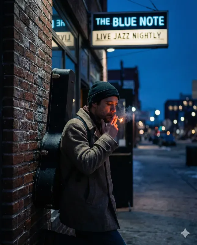 Cinematic Twilight Blue Hour Candids