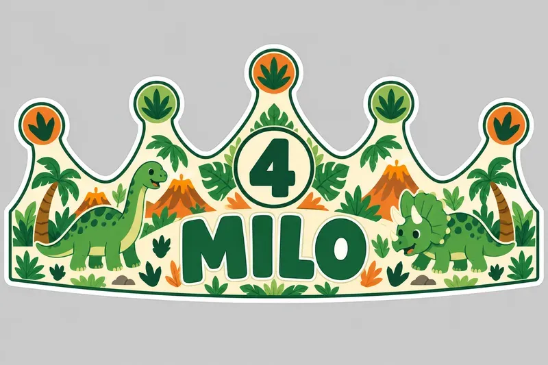 Printable Kids Birthday Name Crowns