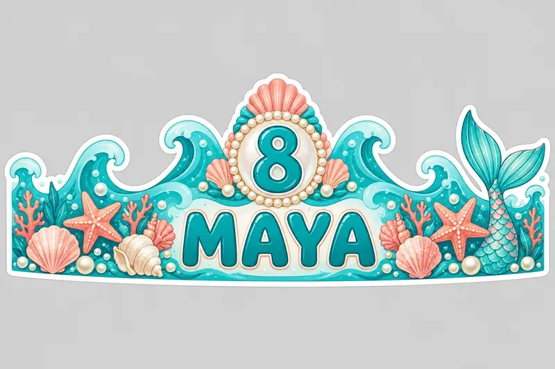 Printable Kids Birthday Name Crowns