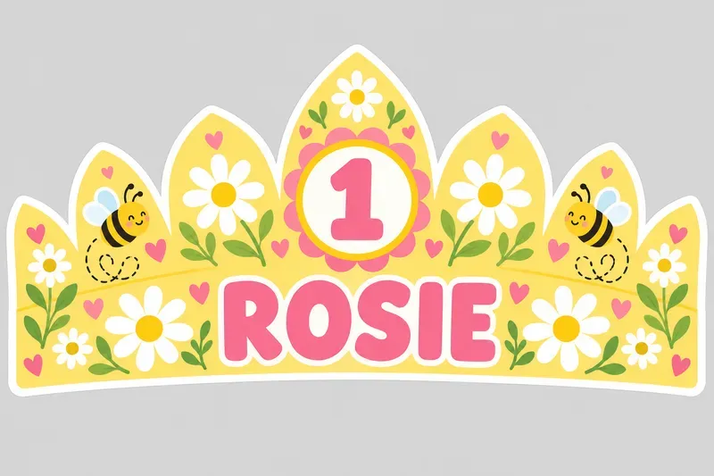 Printable Kids Birthday Name Crowns