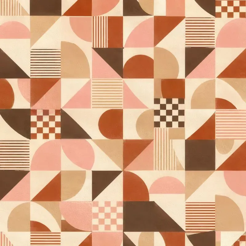 Abstract Bauhaus Geometric Digital Papers