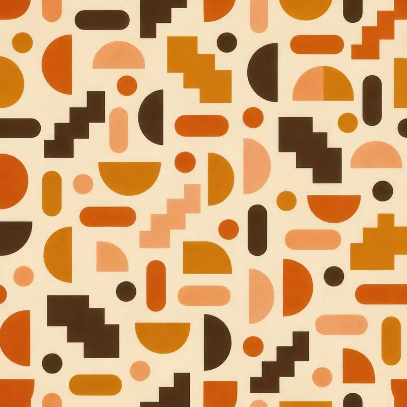 Abstract Bauhaus Geometric Digital Papers