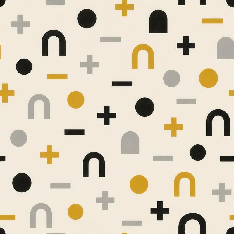 Abstract Bauhaus Geometric Digital Papers