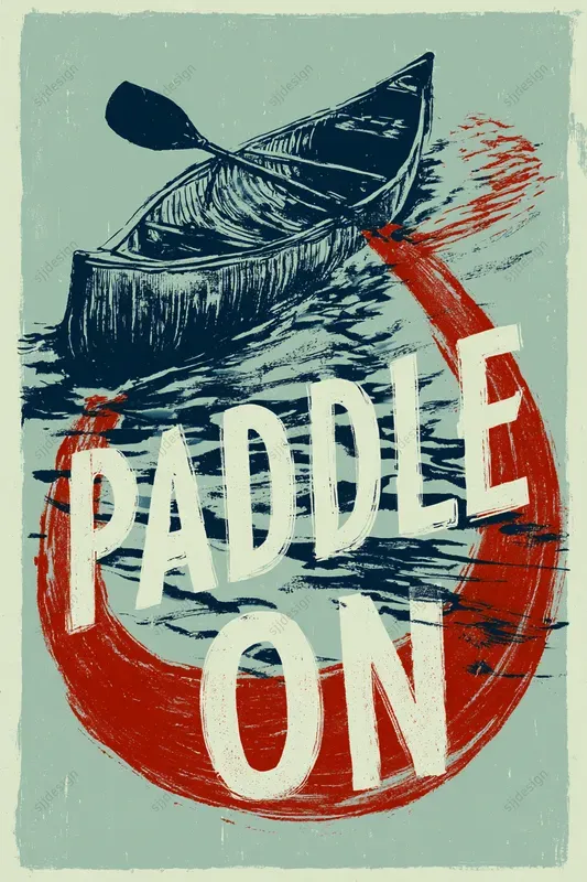 Expressive Brush Trail Posters