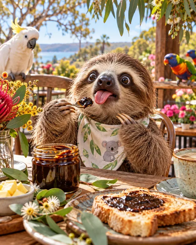 Hyperrealistic Baby Animal Food Reactions