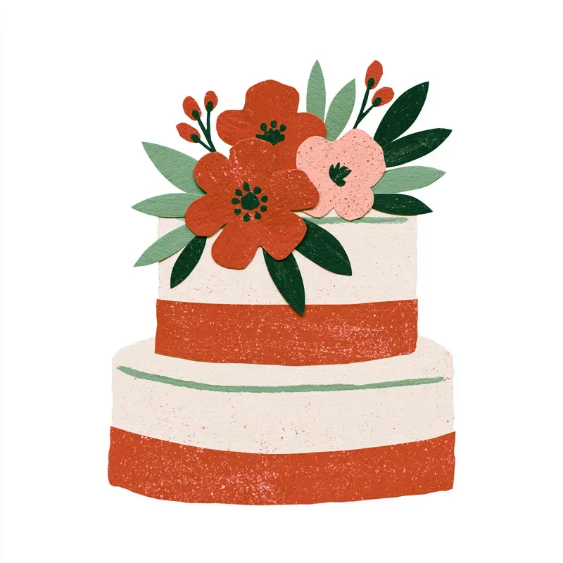 Wedding Clipart Paper Collage Elements