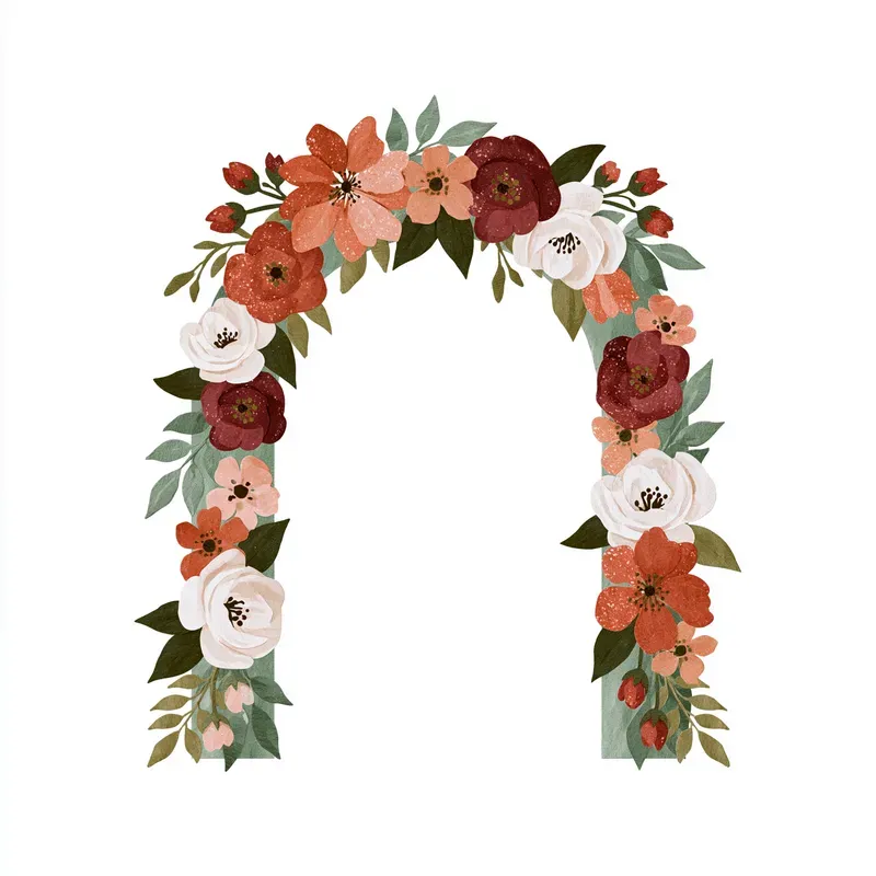 Wedding Clipart Paper Collage Elements