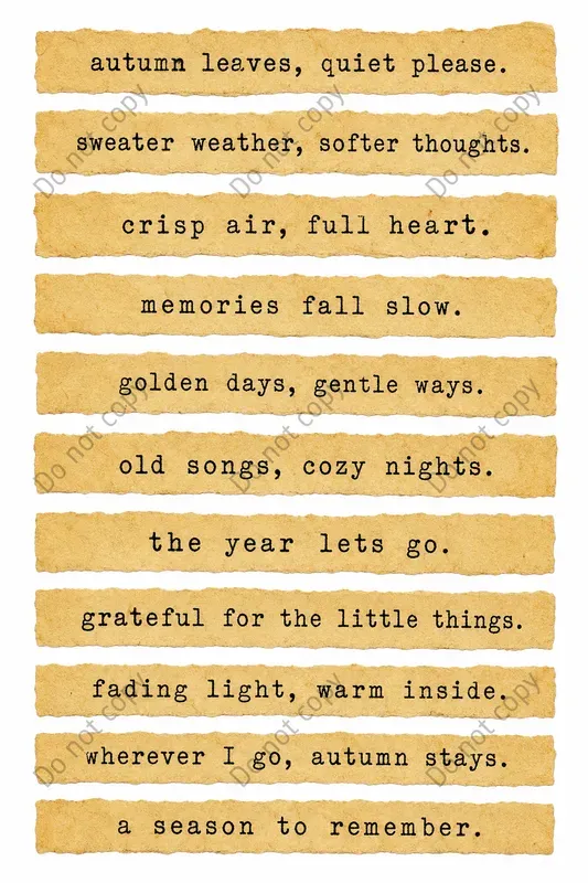 Typewriter Quote Strip Sheets