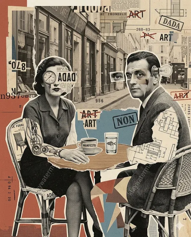 Experimental Dada Collage Transformations