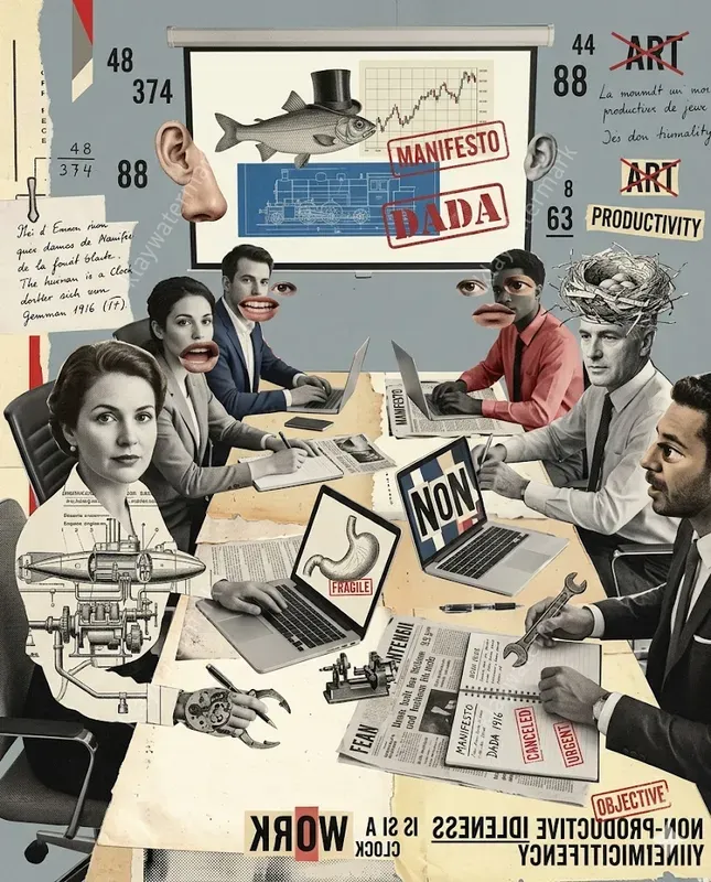 Experimental Dada Collage Transformations
