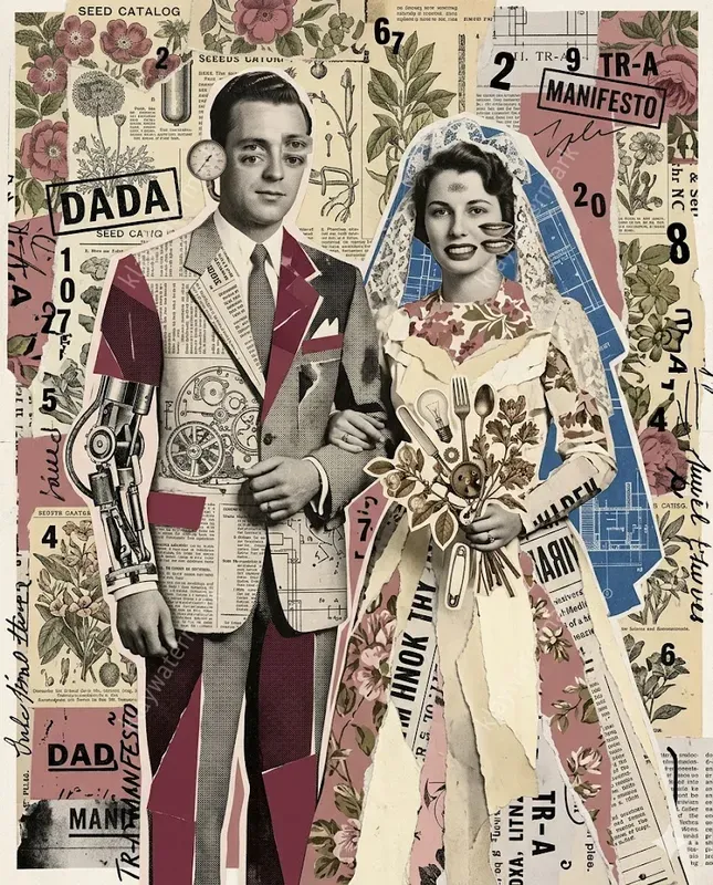Experimental Dada Collage Transformations